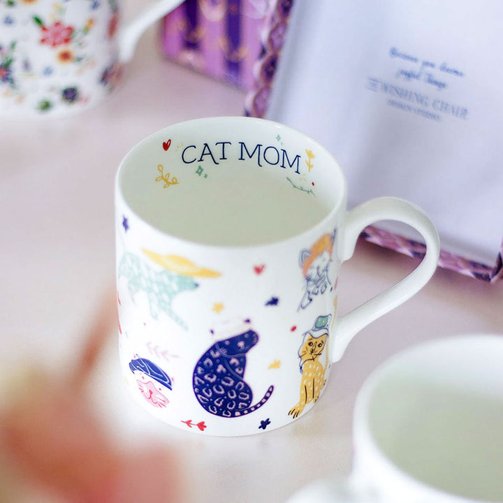 Handmade Purrfect Mom Fine China Mug