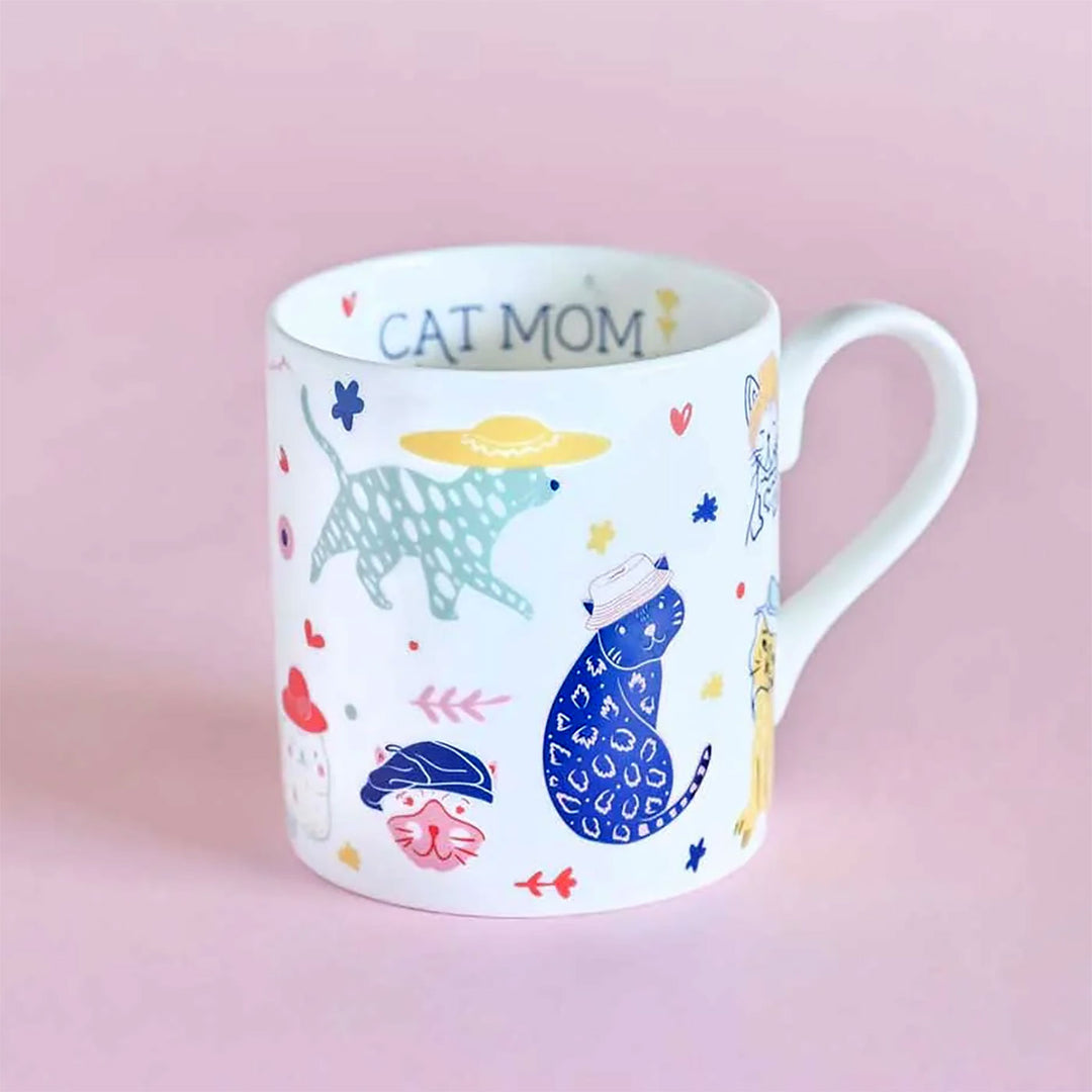 Handmade Purrfect Mom Fine China Mug