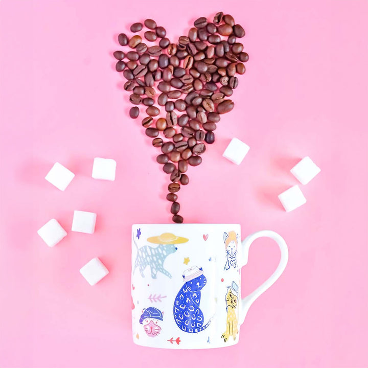 Handmade Purrfect Mom Fine China Mug