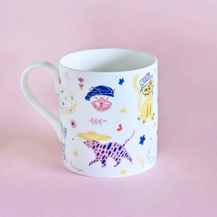 Handmade Purrfect Mom Fine China Mug