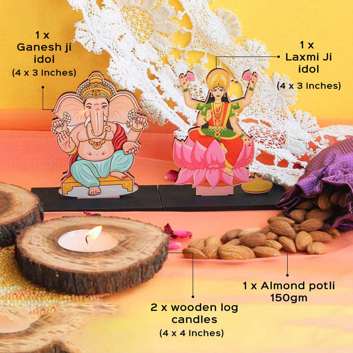 Shree Ganesha & Laxmiji Idols Festive Hamper