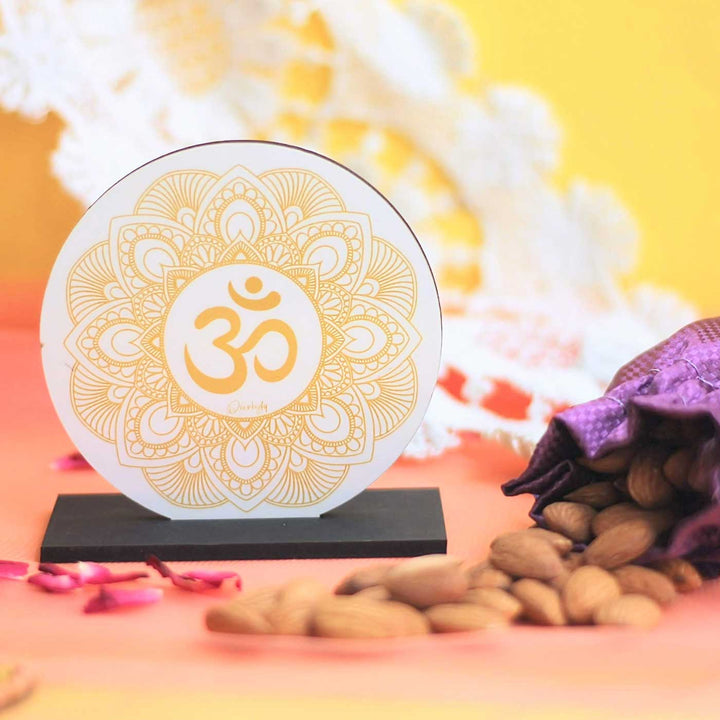 Handcrafted OM Plaque Festive Gift Hamper