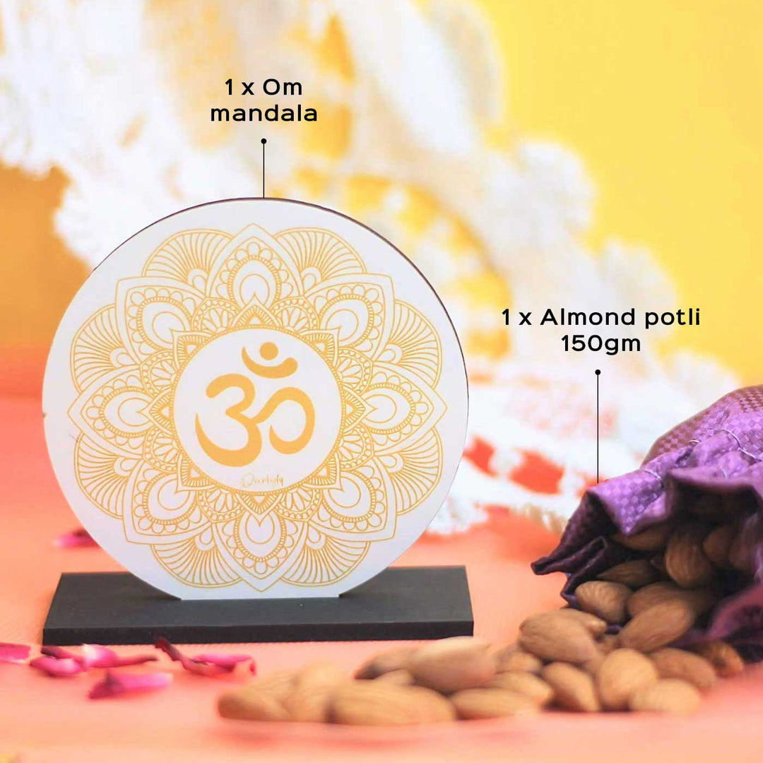 Handcrafted OM Plaque Festive Gift Hamper