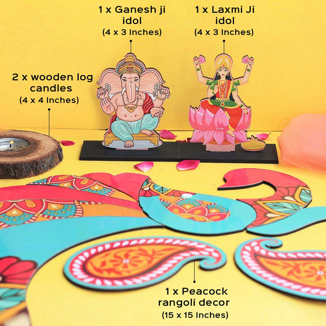 Peacock Rangoli Diwali Gift Hamper