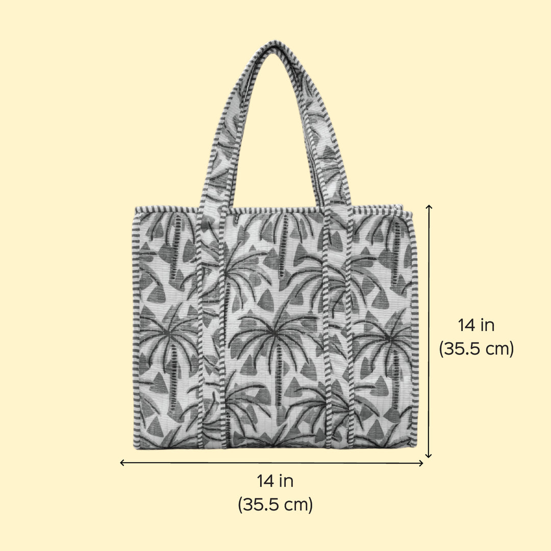 Handmade Tropical Tango Cotton Tote Bag