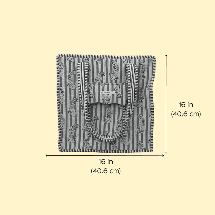 Handmade Night Safari Cotton Tote Bag