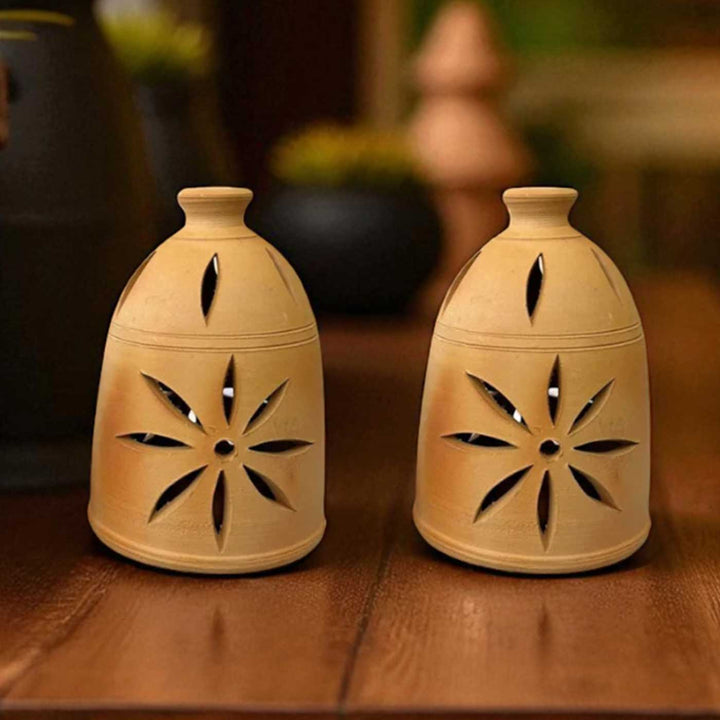 Set Of 2 | Handmade Terracottta Quite Glow
