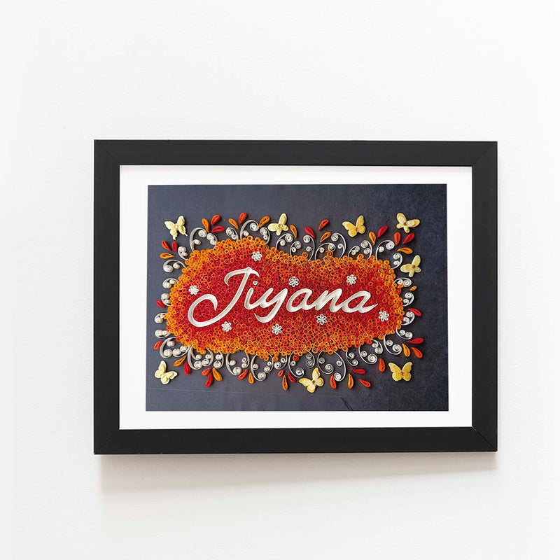 Personalized Quilling Nameplate Frame for House/Office