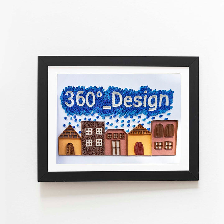 Personalized Quilling Nameplate Frame for House/Office