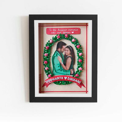 Personalized Quilling Portait for Wedding Couple Photos