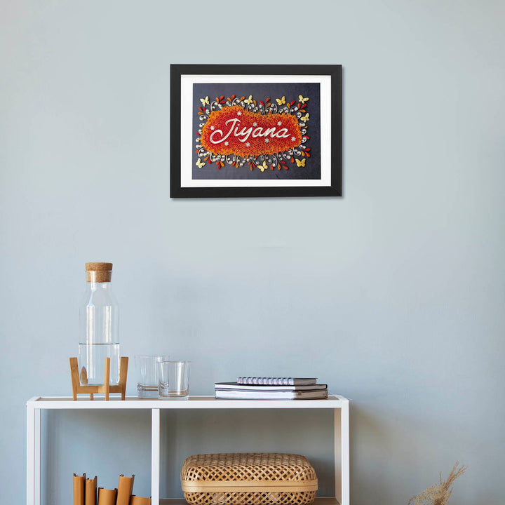 Personalized Quilling Nameplate Frame for House/Office