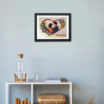 Personalized Quilling Portait for Wedding Couple Photos