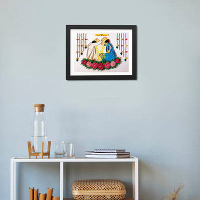 Personalized Quilling Portait for Wedding Couple Photos