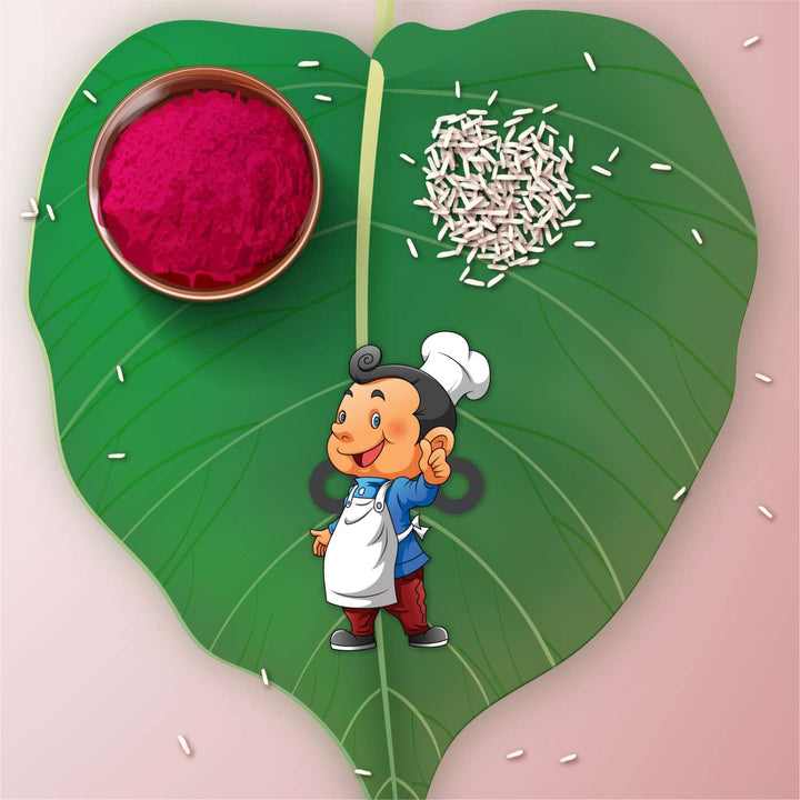 Handmade Printed Masterchef Bhai Wooden Rudraksha Rakhi With Roli Chawal