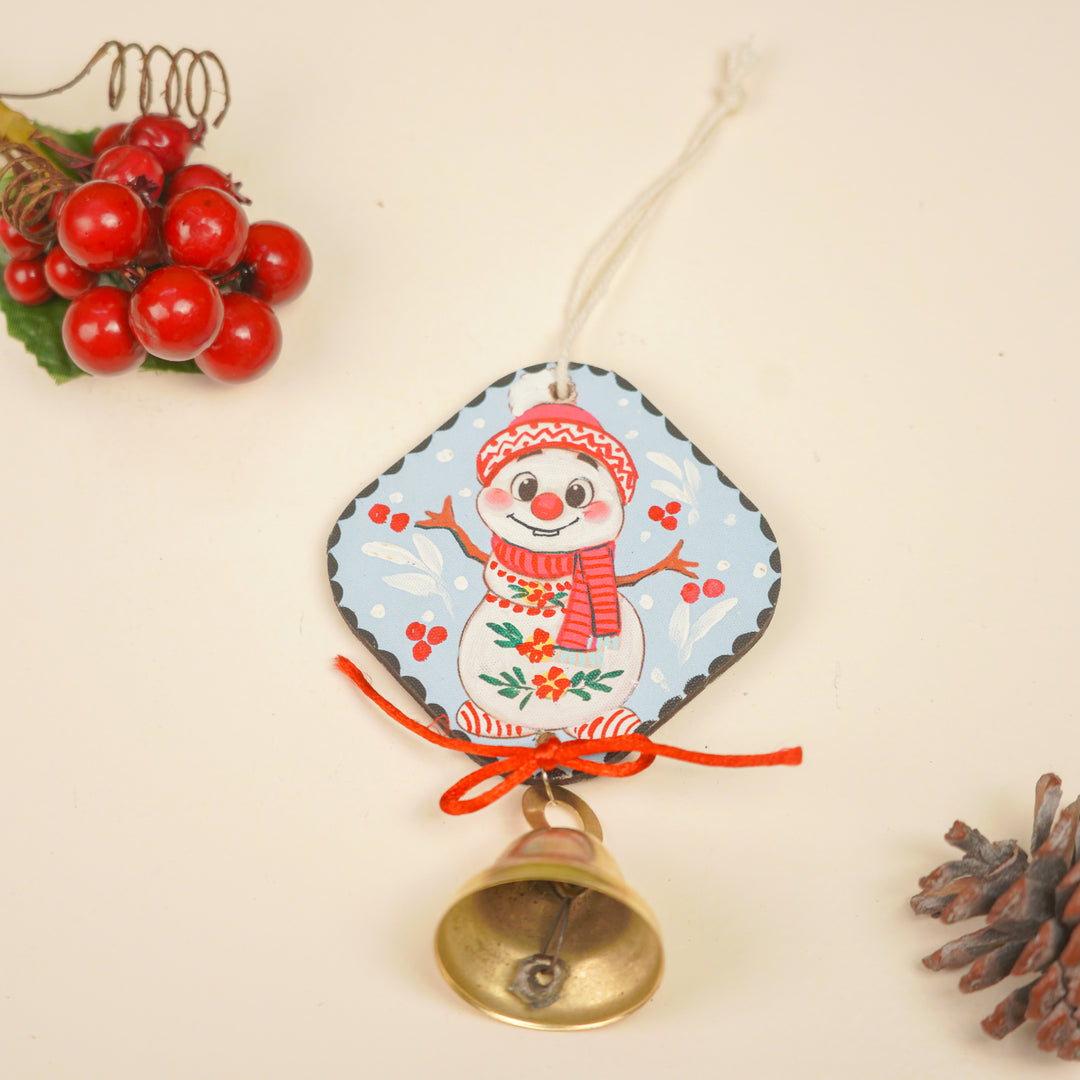 3 Pc | Handpainted Jingle Joy Trio Bell MDF Ornaments Set