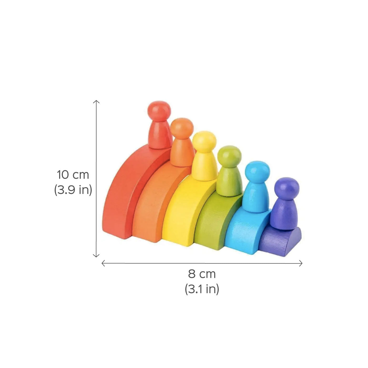 Buy Rainbow Stacking Blocks Toy Set Online On Zwende