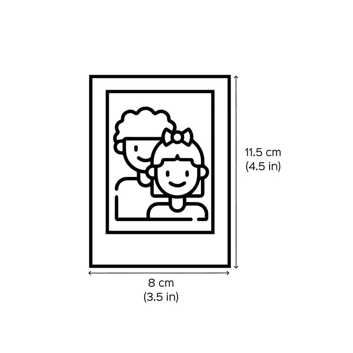 Personalized Reusable Sibling Duo Theme Felt Kids Rakhi With Wooden Frame