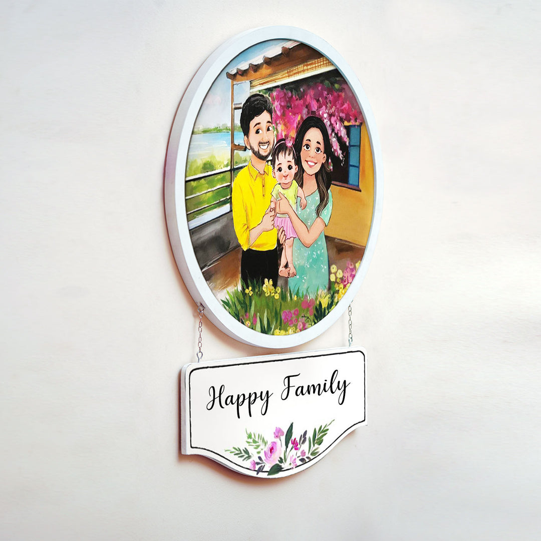 Photo Caricature Hanging Nameplate