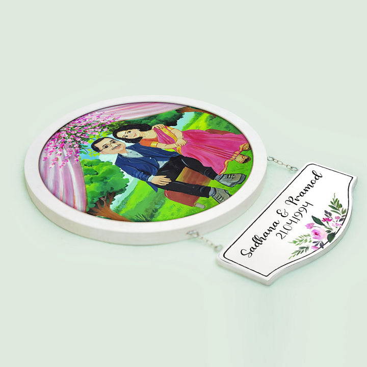 Photo Caricature Hanging Nameplate - Zwende
