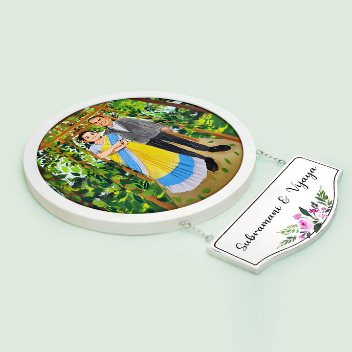 Photo Caricature Hanging Nameplate - Zwende