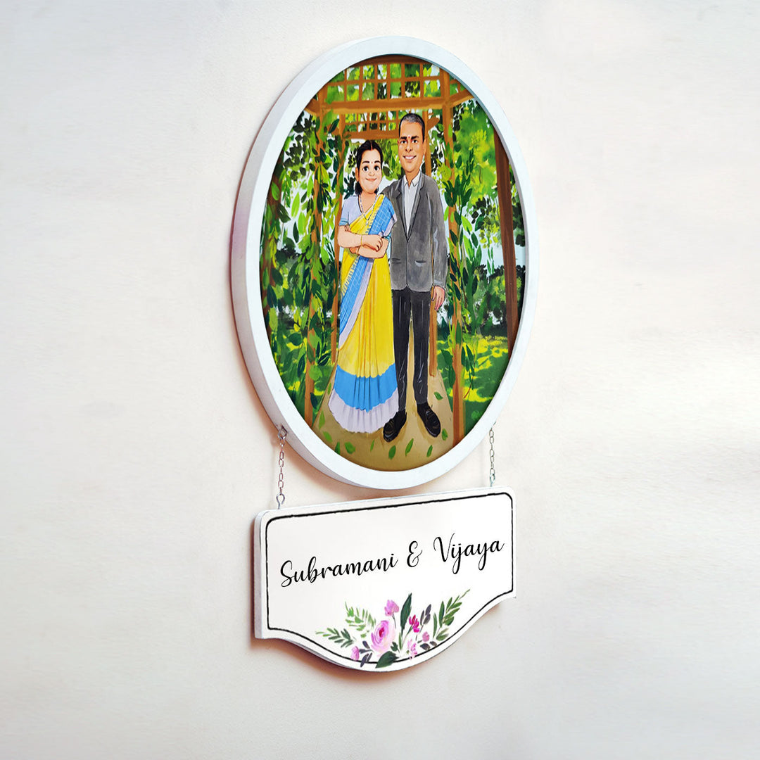 Photo Caricature Hanging Nameplate