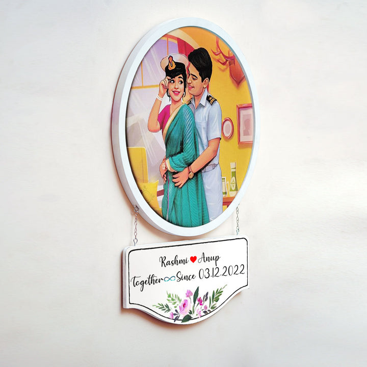 Photo Caricature Hanging Name Plate