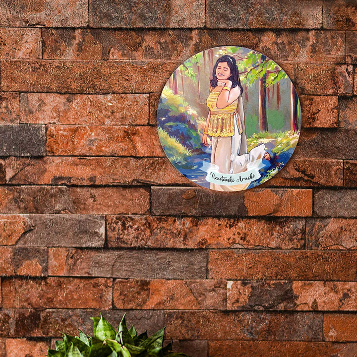 Photo Caricature Name Plate with Stand