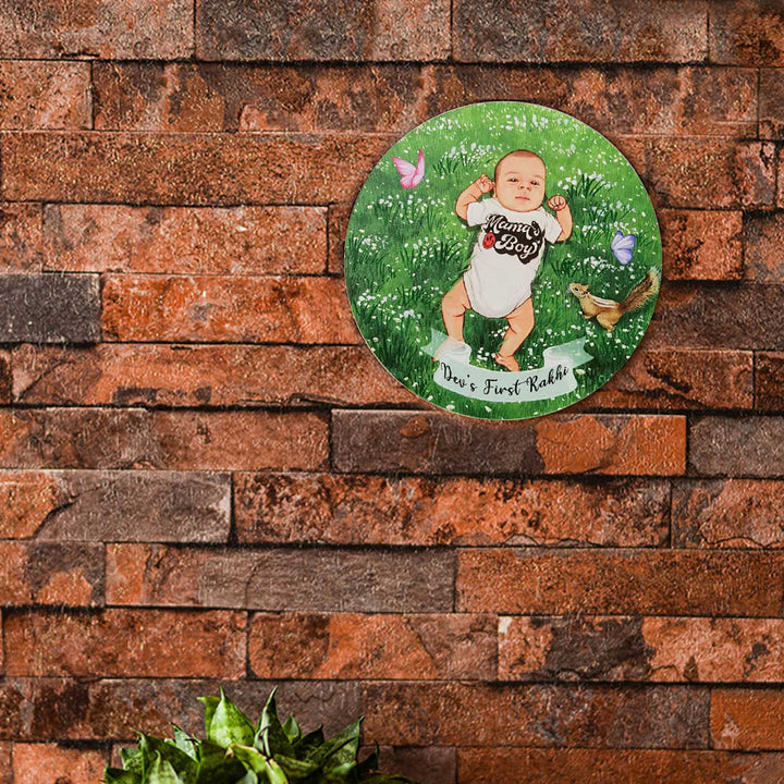 Photo Caricature Name Plate with Stand