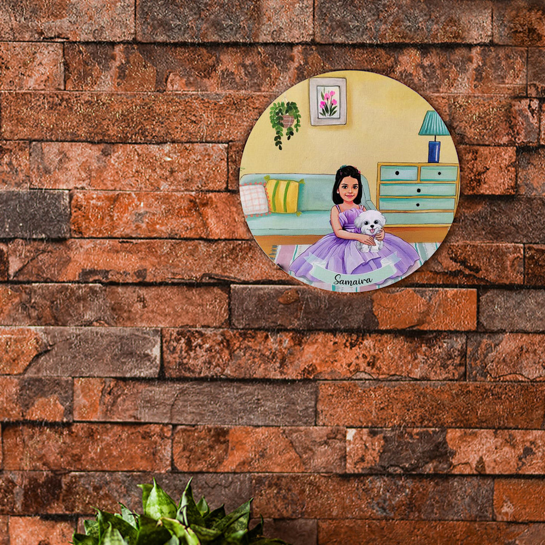 Photo Caricature Name Plate with Stand