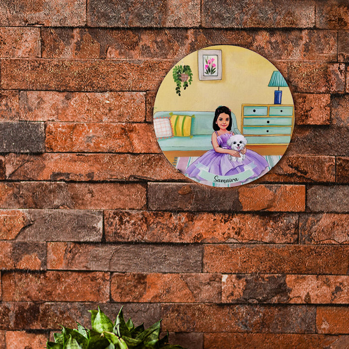 Photo Caricature Name Plate with Stand
