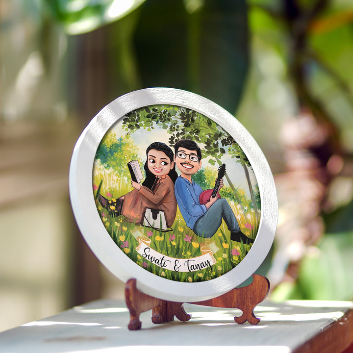 Photo Caricature Nameplate with Stand