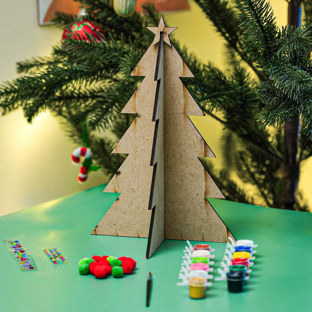 Buy Handmade Christmas Tree Painting Art DIY Kit Set of Online