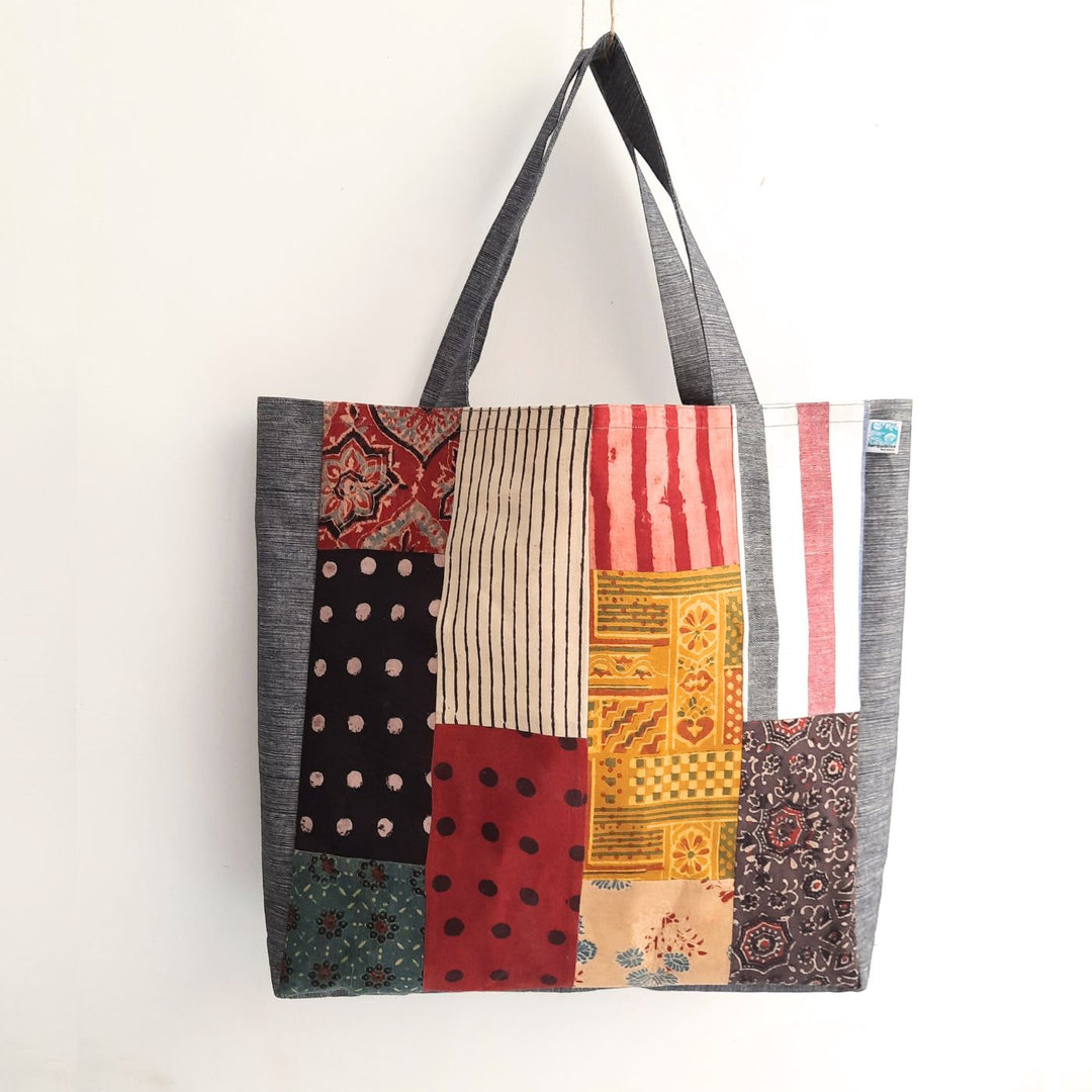 Upcycled Fabric Patchwork Handmade Bag