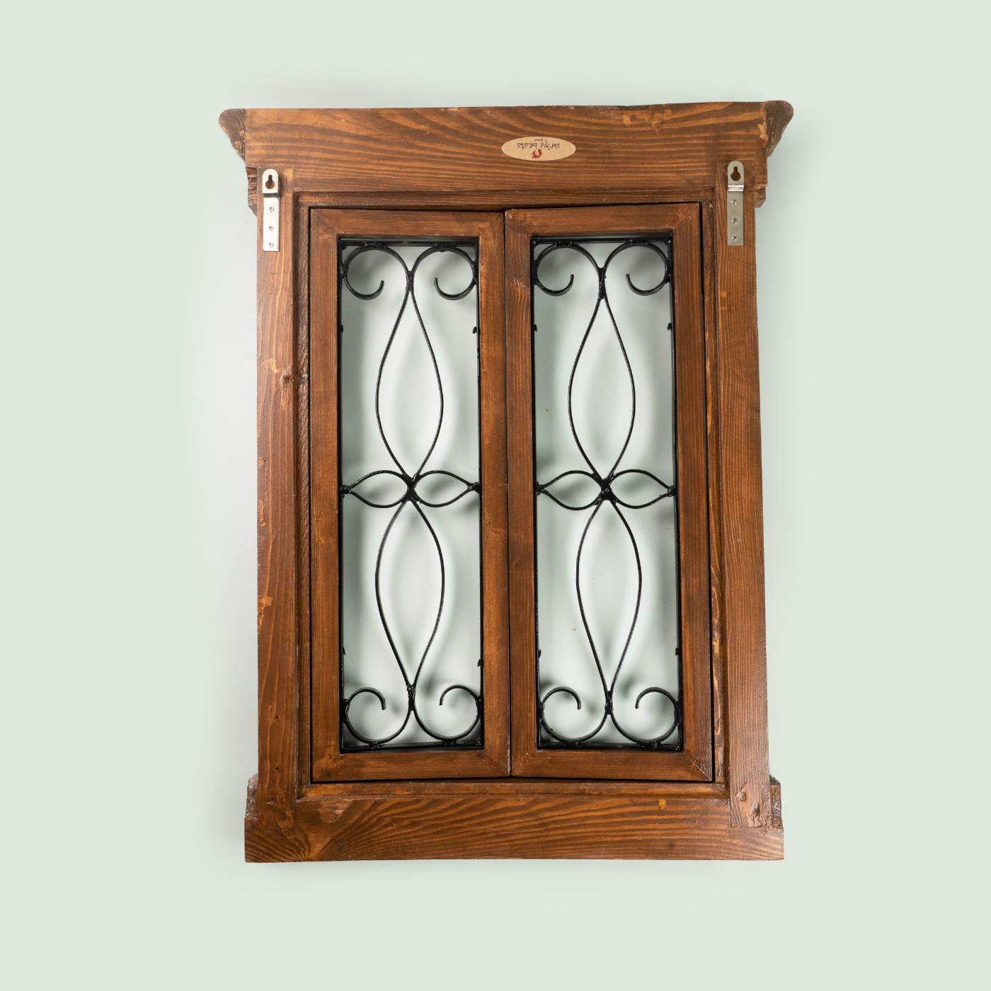 Buy Decorative Pine Wood Iron Window Wall Frame Online On Zwende