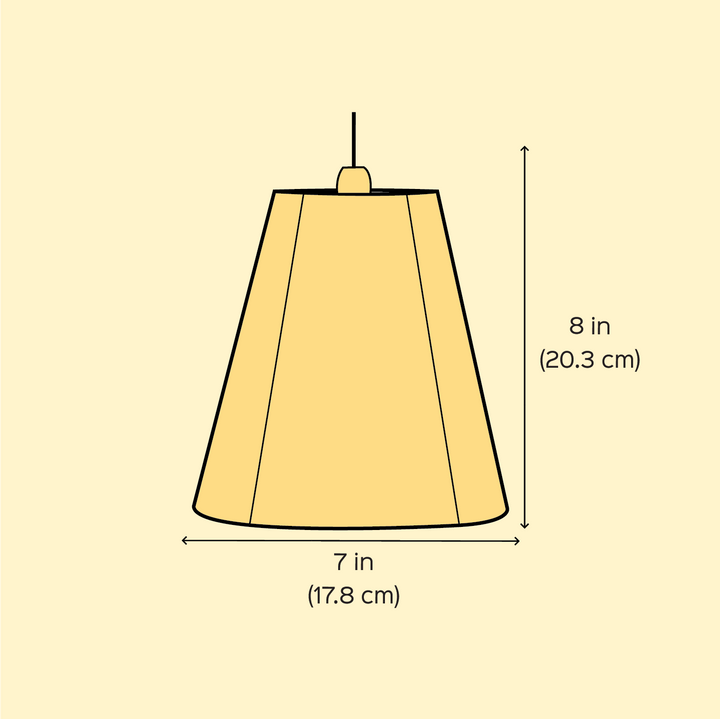 Cow Hand Painted Tholu Bommalata Hanging Lamp | 8 inches