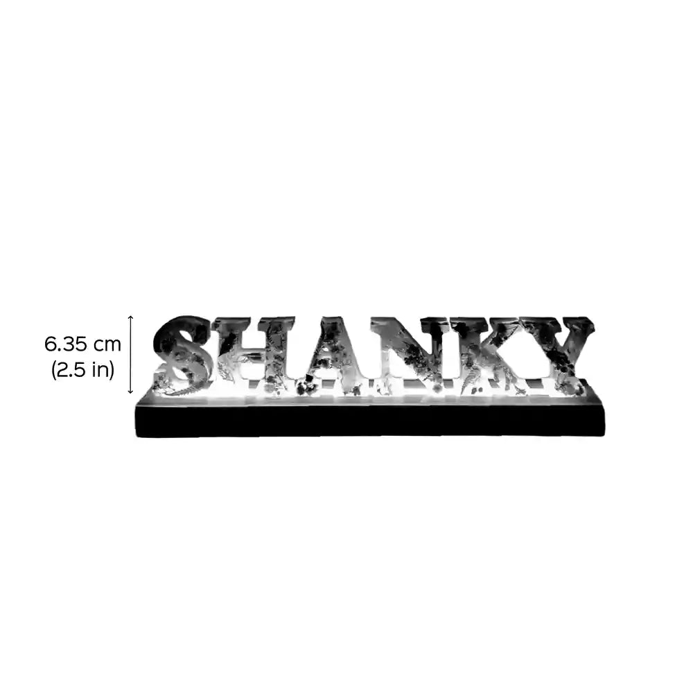Personalized Resin Tabletop Name Plate with LED Lights