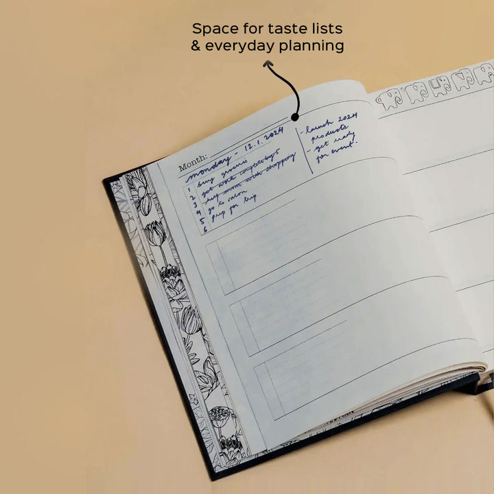 2024 Sustainable Handmade Annual Planner | 160 Pages, 7.5 x 9.5 inches