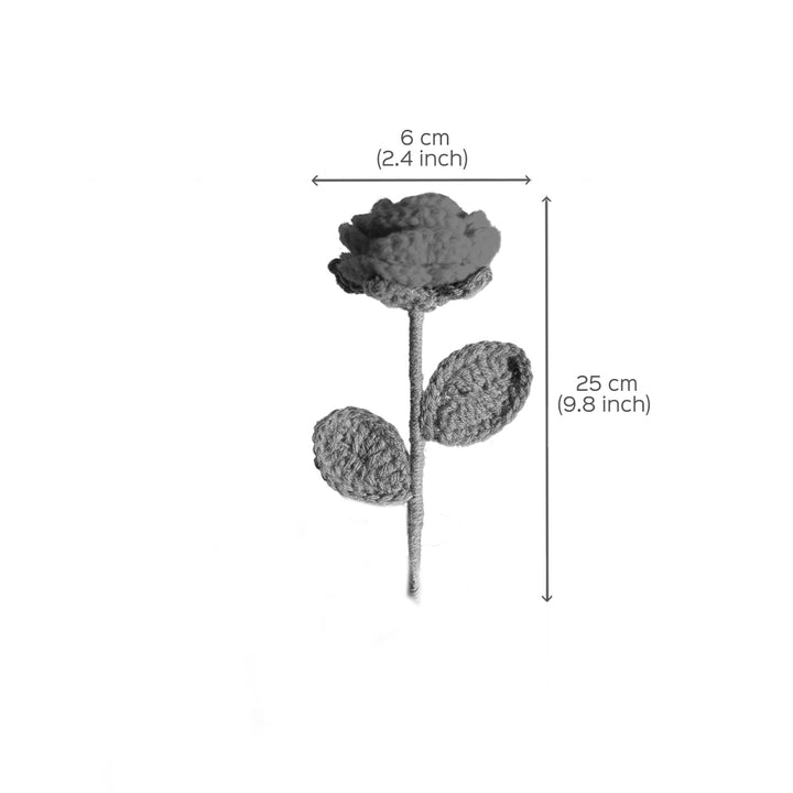 Handcrafted Crochet Flower | Rose - Zwende