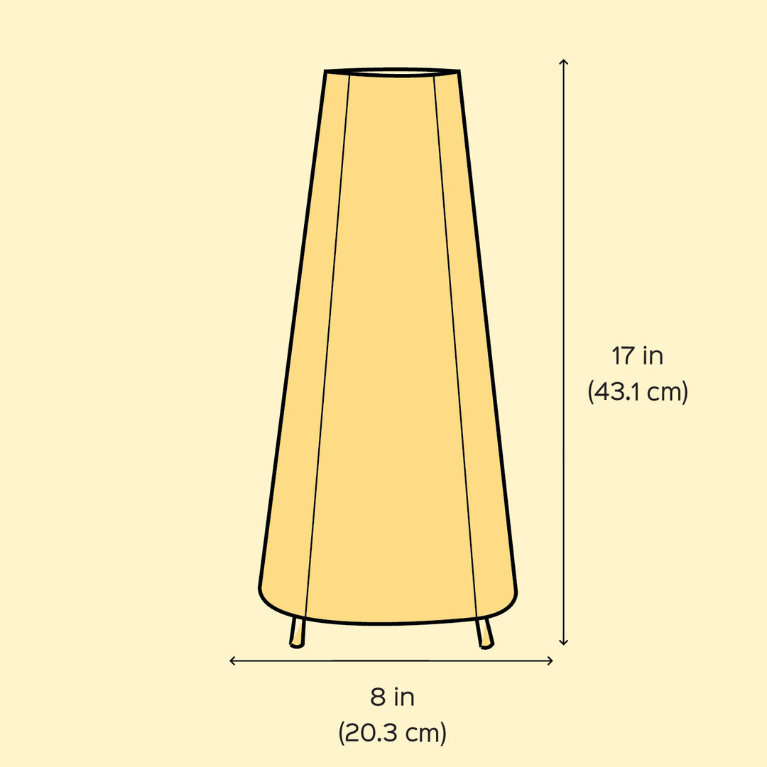 Elephant Hand Painted Tholu Bommalata Tabletop Lamp | 17 inches