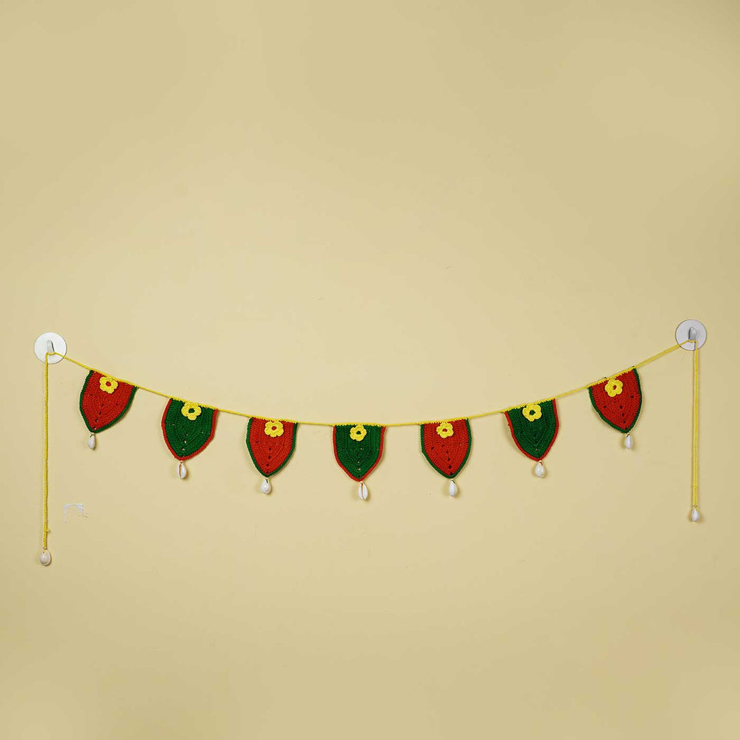 Hand-stitched Bright Crochet Toran