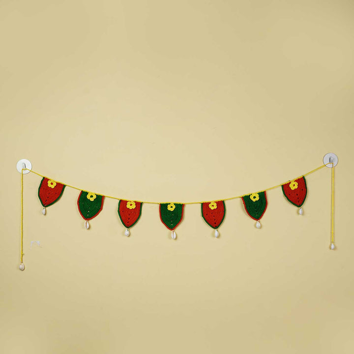 Hand-stitched Bright Crochet Toran