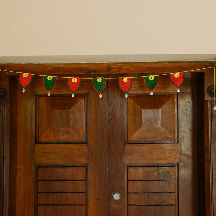 Hand-stitched Bright Crochet Toran