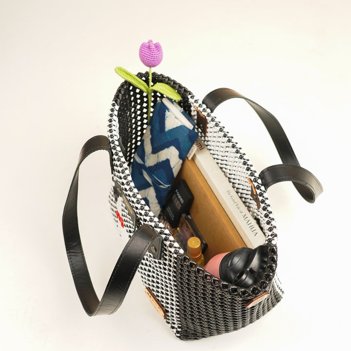 Black Puppy Mukhya Knot Handmade Koodai Tote Bag