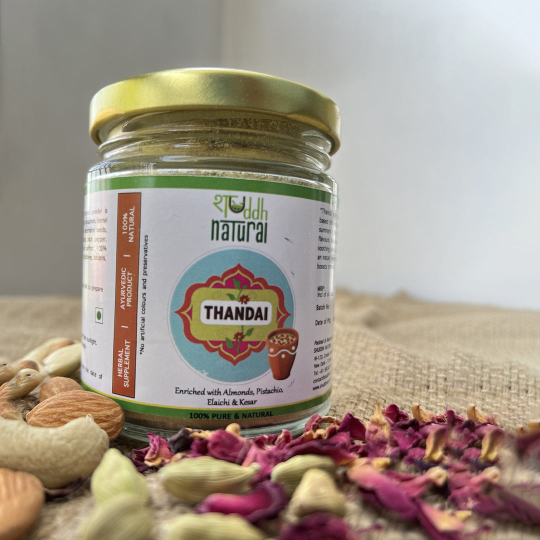 Ubtan Based Herbal Gulal | Ayurvedic Thandai Powder | Kashmiri Kahwa | Natural Honey | Holi Gift Hamper | Set of 8