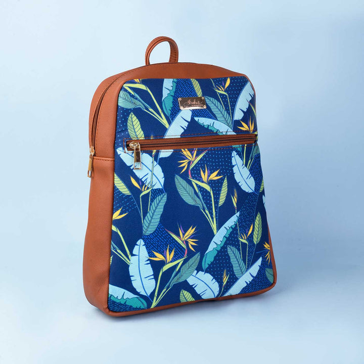 Birds of Paradise Vegan Leather Backpack