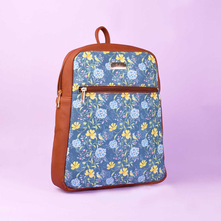 Vintage Blooms Vegan Leather Backpack