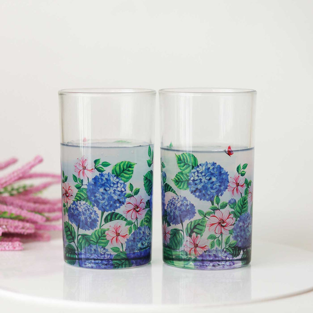 Delicate Printed Glass Tumblers I 250 ML