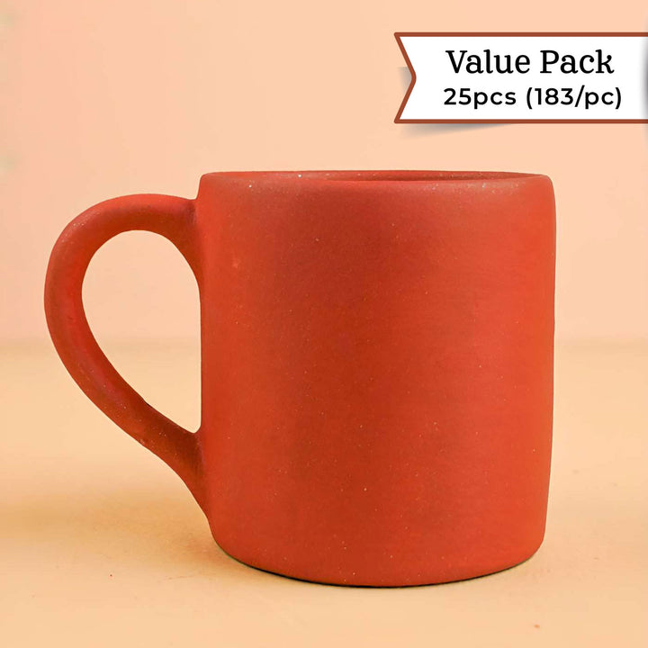 Handmade Spring Design Terracotta Mug