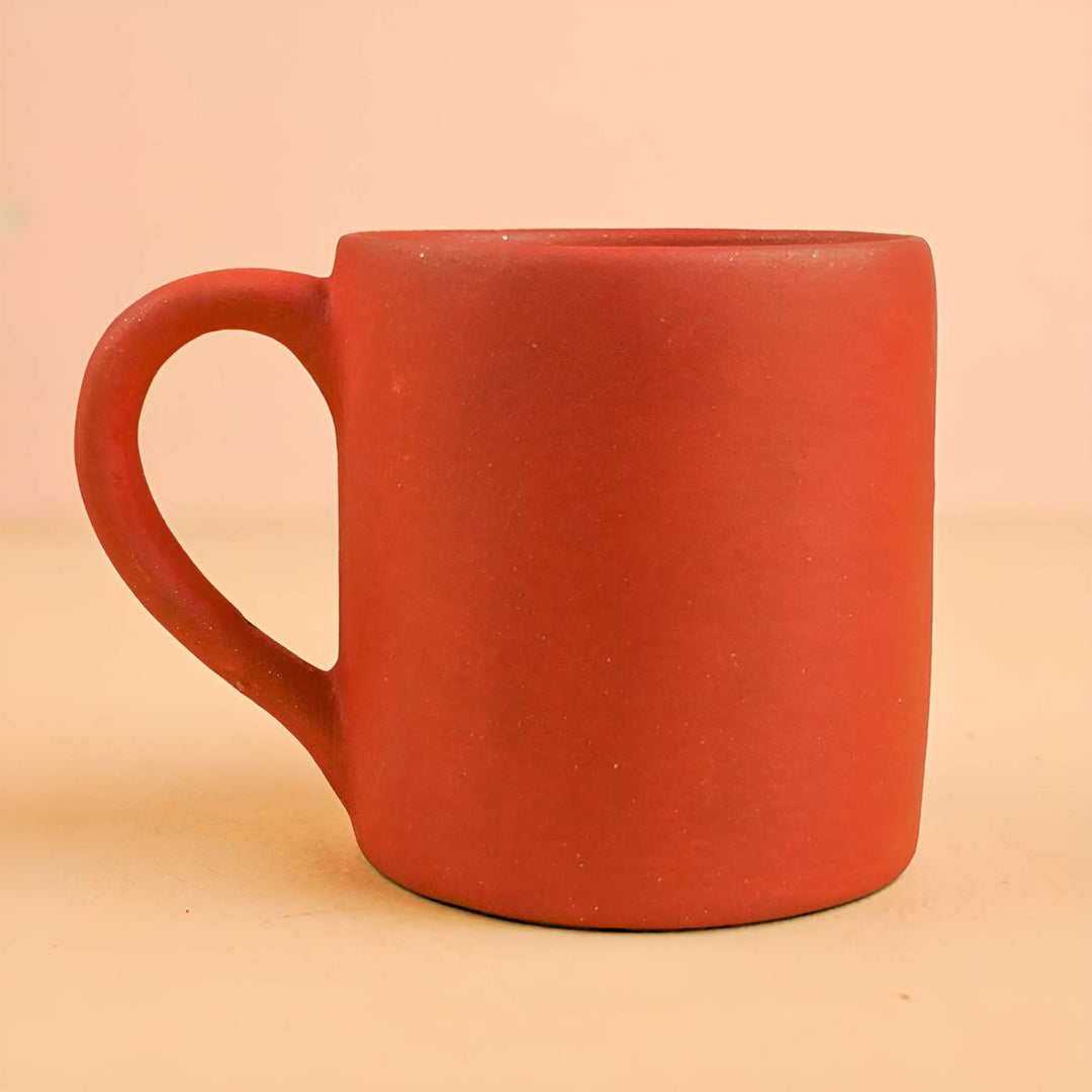 Handmade Spring Design Terracotta Mug