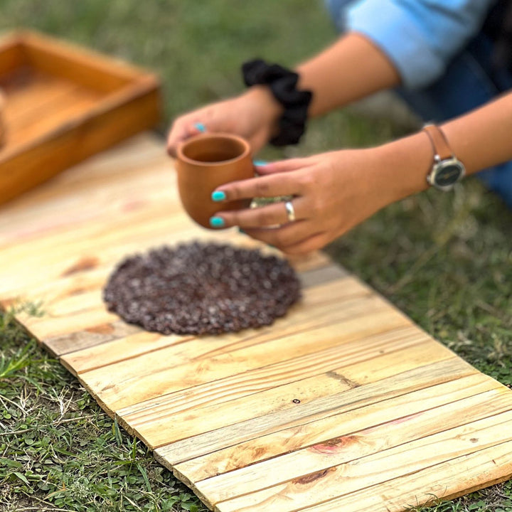 Upcycled Foldable Pine Wood Runner Placemat